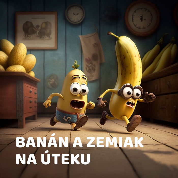 Banán a zemiak na úteku